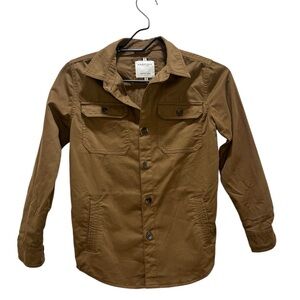 Denim & Flower Brown Lightweight Shirt Jacket